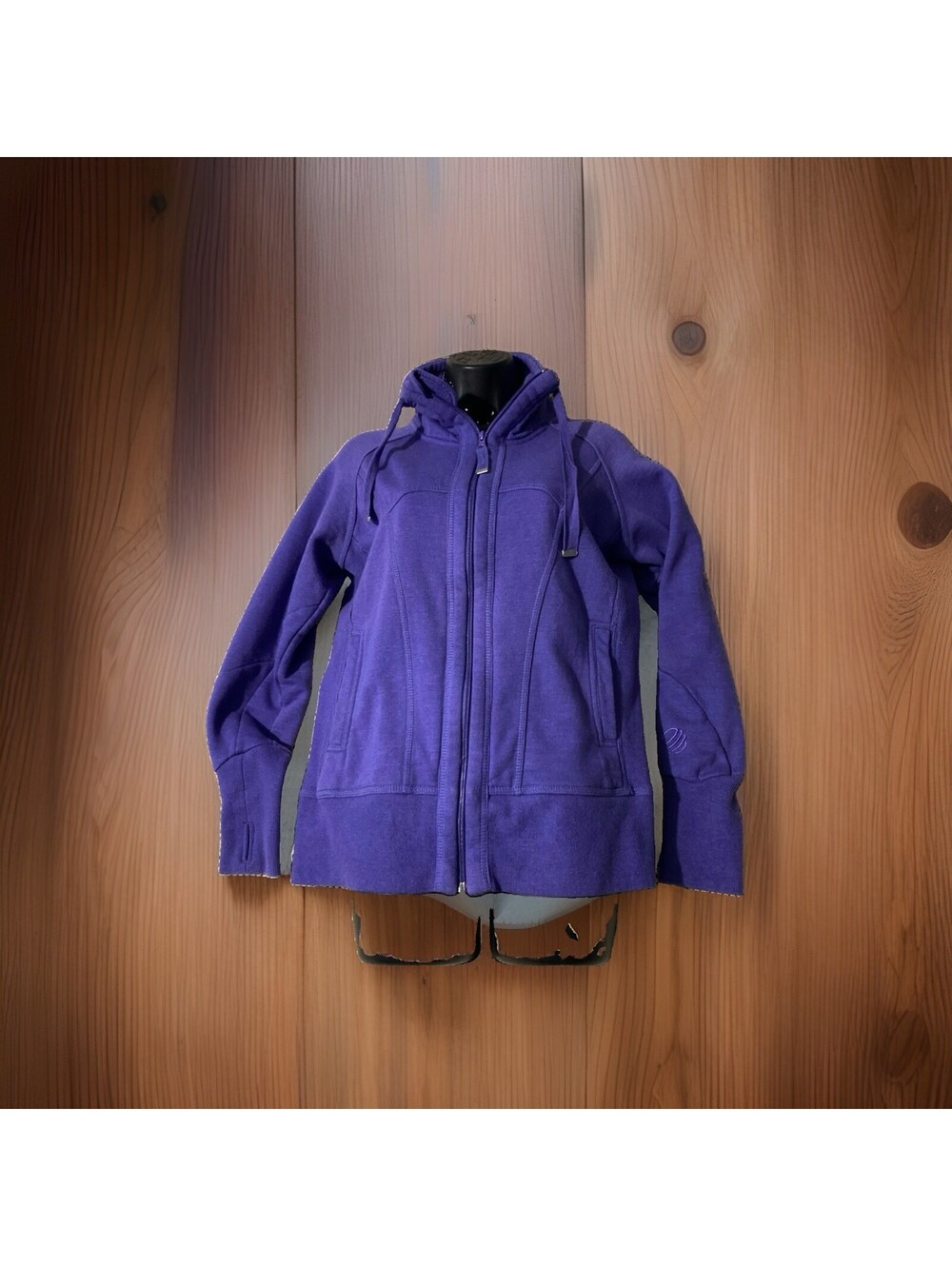 Mondetta Activewear Athletic Full Zip Fleece Jacket Women's Size Med Purple